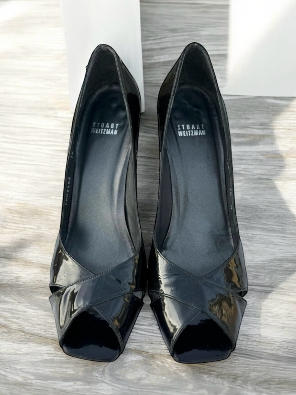 Stuart Weitzman Patent Heels Black Pumps